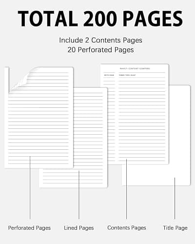 Dynta Hardcover Journal Notebooks, 10 Packs A5 Lined Journals Bulk for Writing 200 Pages/100Sheets, 8.4 x 5.8 inch, 10 Colors Classic Ruled Notebook for Work/Travel/College/Note Taking thumbnail 4