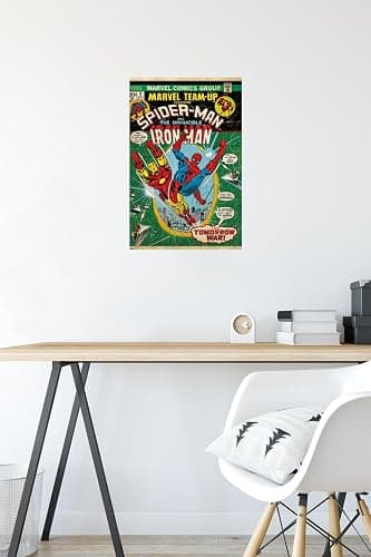 Trends International Marvel Comics Spider-Man - Iron Man Marvel Team-Up #9 Wall Poster, 22.4L x 14.7W, Premium Unframed Version thumbnail 4