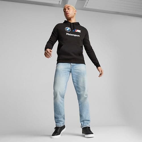 PUMA mens Bmw M Motorsport Essentials Fleece Hoodie thumbnail 3