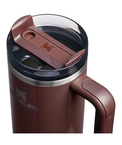 STANLEY Quencher H2.0 Tumbler with Handle and Straw 30 oz | Flowstate 3-Position Lid | Cup Holder Compatible for Travel | Insulated Stainless Steel Cup | BPA-Free | Mahogany Gloss thumbnail 3