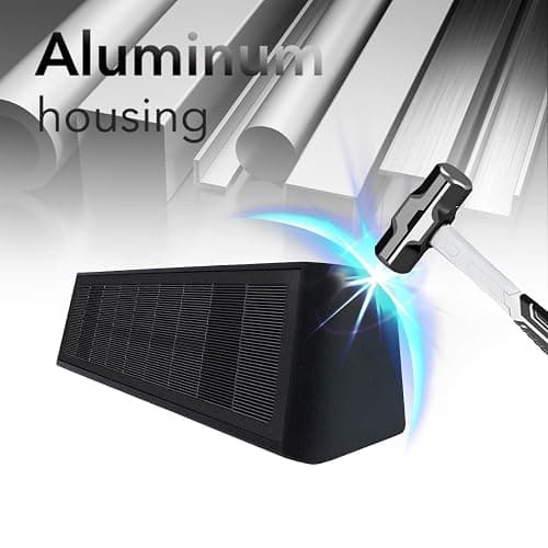 Mrzxy Solar Lights Outdoor Waterproof 3000K Warm Aluminum Up and Down Wall Sconce Dusk to Dawn 2PACK for Outside, Fence, Yard, Sign Christmas Decorative Lighting thumbnail 5
