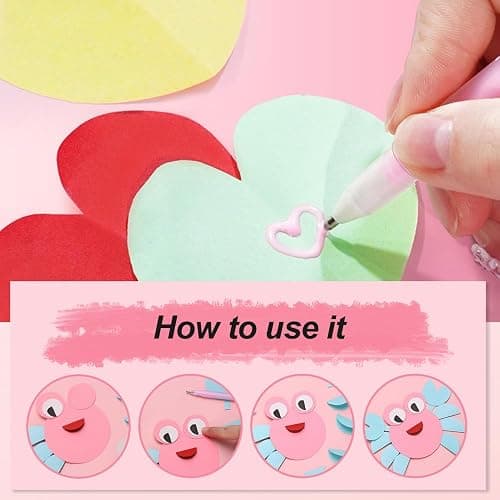 2024 New Quick Drying Color Spot Roller Glue Pens - Easy Control Precision Glitter Pens for Scrapbooking, Handmade Stationery, Craft Supplies (12) thumbnail 4