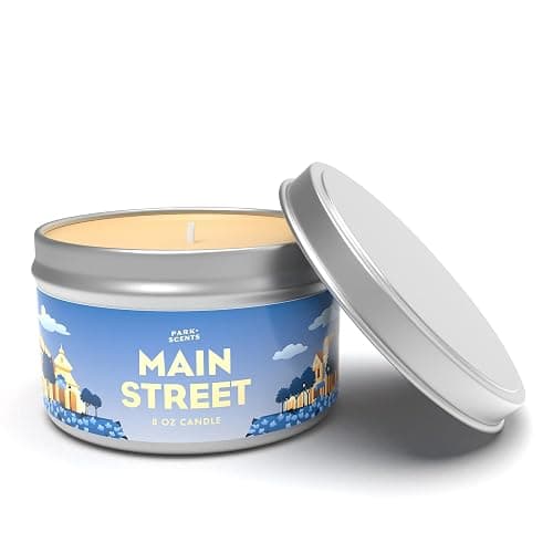 Park Scents Disneyland Main Street Inspired Scented Vanilla Candle - Handmade Soy Candle, Long Lasting, Warm, Sweet Aroma for Home - Image 1