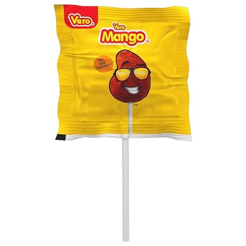 Vero Mango Lollipops with Chili Powder 40 Count Bulk Bag (Net Wt. 22.4 Ounces) Mexican Candy Spicy Mango Flavor Dulces Mexicanos - Bulk Candies, Perfect for Parties, Piñatas & Celebrations thumbnail 3