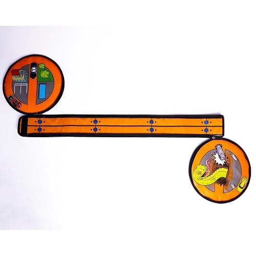 Hot Wheels Tara Toy: ZipBin Wheelie Track Pack - Unzips Into A Racetrack Mat, Holds 100 Toy Cars, Storage & Play, Circle Tire Design, Kids Ages 3+ thumbnail 6