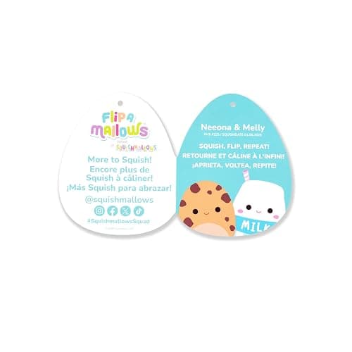 Squishmallows Original 8in Milk and Cookie FlipAMallows – Official Jazwares Plush (Little) thumbnail 5