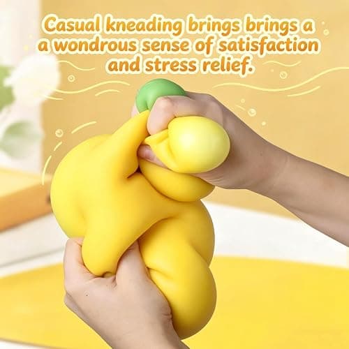 18In Banana Squishy, Jumbo Squishy Banana Giant Big Realistic Bananas Moldable Soft Squishys Slow Rising Stress Ball for Anxiety Stress Party Favor for Adults (18IN Banana) thumbnail 5