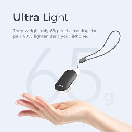 OCOOPA Magnetic Rechargeable Hand Warmers 2 Pack, Ultrathin Electric Handwarmers, Portable Pocket-Sized Heater, for Men, Women Purse Must Haves, Union UT3 Lite thumbnail 3