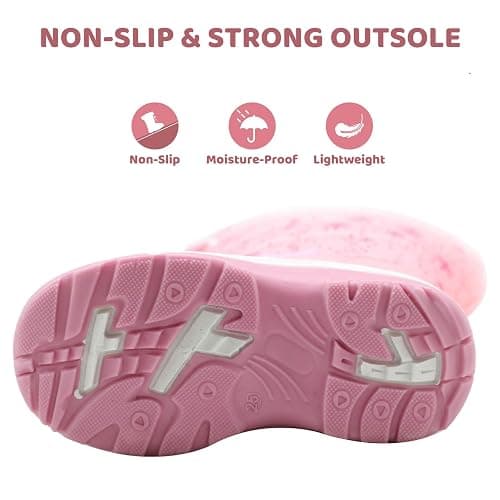 Apakowa Kid's Girls Cold Weather Snow Boots (Toddler/Little Kid) thumbnail 8