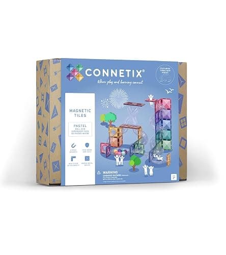CONNETIX Pastel Ball Run Expansion Pack, 80 Pieces - Image 1