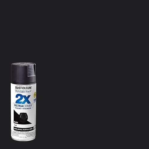 Rust-Oleum 334020 Painter's Touch 2X Ultra Cover Spray Paint, 12 oz, Flat Black thumbnail 3