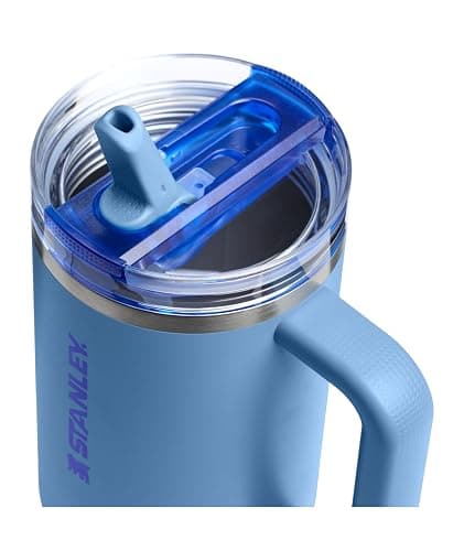 STANLEY Quencher ProTour Flip Straw Tumbler with Leakproof Lid 40 oz | Built-In Straw & Handle | Cupholder Compatible for Travel | Insulated Stainless Steel Cup | BPA-Free | Blue Sky thumbnail 3