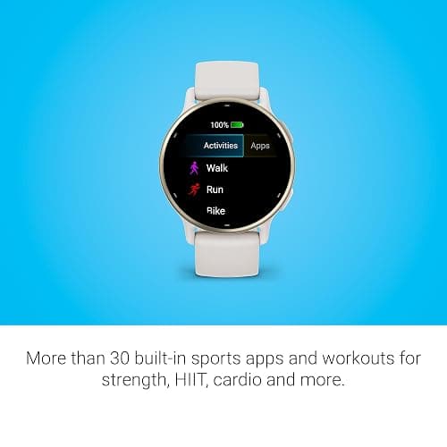 Garmin vívoactive 5, Health and Fitness GPS Smartwatch, AMOLED Display, Up to 11 Days of Battery, Ivory thumbnail 5