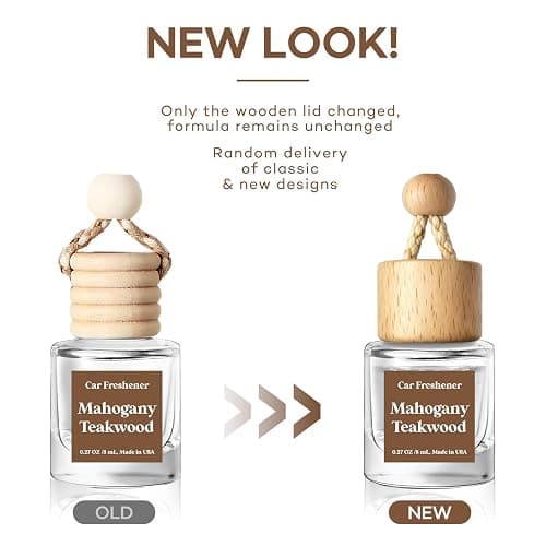 HoogaLife Car Air Freshener Diffuser 2 Pack Hanging Mahogany Teakwood Car Air Freshener for Women 45+ Days Long Lasting Fragrance Made in USA thumbnail 2