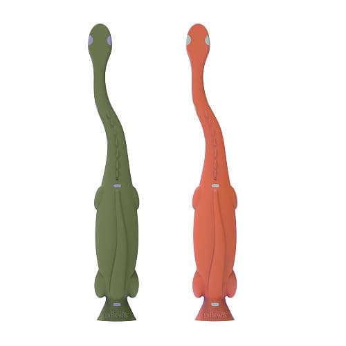 Dr. Brown's Baby and Toddler Toothbrush, Green and Orange Dinosaur 2-Pack, 1-4 Years thumbnail 12