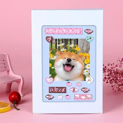 4 Sheets Pink Strawberry Musical Note Journaling Stickers Aesthetic Cartoon Star Sticker Funny Decals Kawaii Stickers for Scrapbooking Journal Laptop Phone Case Luggage Skateboard Water Bottles thumbnail 2