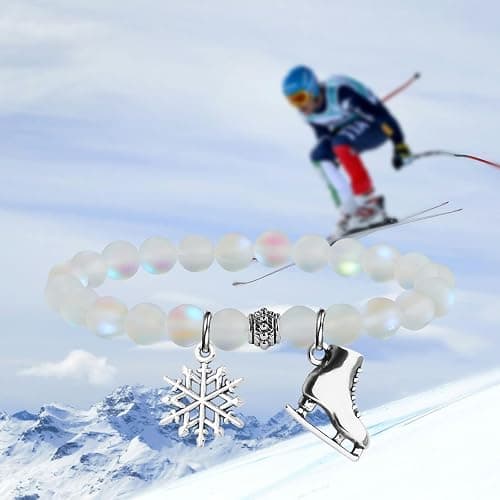 UJIMS Ice Skate Gift Skater Charm Bracelet for Skate Lover Skating Team Sport Skater Jewelry Figure Skating Gift for Her thumbnail 7