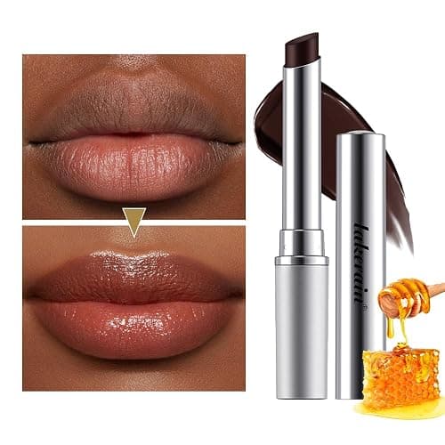 URQT Black & Pink Honey Lipstick Tinted Lip Balm – Moisturizing Sheer Lip with Natural Shine, Hydrating & Lightweight Lip Tint, Long-Lasting Dark Cherry Tinted Balm Lip Stain (Honey Lipstick, 1) thumbnail 2