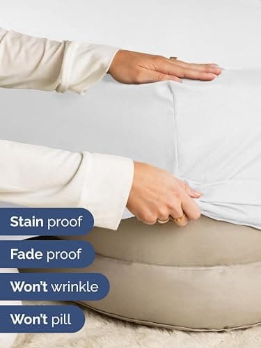 Extra Deep Twin XL Fitted Sheet - Hotel Luxury Single Fitted Sheet Only - Easily Fits 18 inch to 24 inch Mattress - Ultra Soft, Wrinkle & Fade Free w/Extra Deep Pockets - Breathable & Comfy - White thumbnail 4