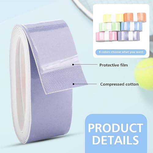 Jerify 24 Pieces Tennis Racket Grip Tape, Precut Badminton Racket Overgrips Tape with Velvety Comfort for Anti Slip and Absorbent Grip thumbnail 4