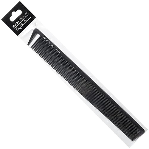 SAM VILLA Signature Series Long Cutting Comb, Black thumbnail 8