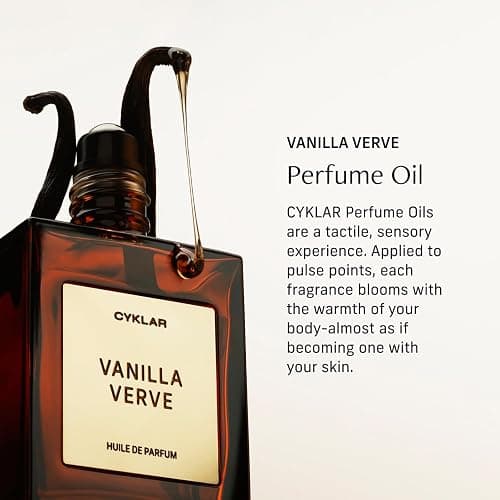 CYKLAR Perfume Oil Roll-On. Travel-Friendly Vanilla Verve Fragrance with Vanilla, Bergamot, and Amber Notes. Long-Lasting Parfum for Women and Men. 0.5 Fl Oz Scented Rollerball Bottle thumbnail 3