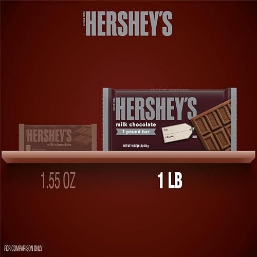 HERSHEY'S Milk Chocolate Candy Gift Bar, 1 lb thumbnail 3