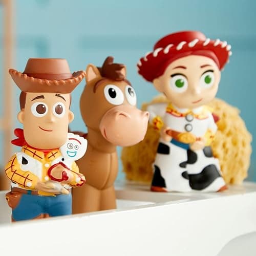 Disney Store Official Toy Story Bath Toys Set - Includes 5 Detailed Toys with a Straining Storage Bucket - Bath Time Fun & Water Play Set for Kids thumbnail 2