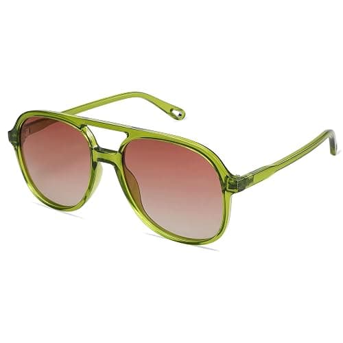SOJOS Retro Polarized Aviator Sunglasses Womens Mens Classic 70s 80s Vintage Trendy Square Aviators SJ2174 - Image 1