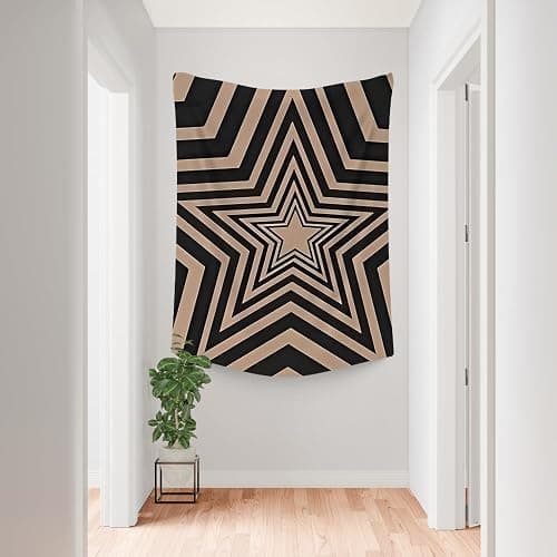FADALO Downtown Girl Y2k Picture Tapestry,Aesthetic Geometric Stars Tapestry,Vintage Trendy Decorative Tapestries for Women Girls Wall Hanging for Living Room Bedroom Dorm,51x59Inches thumbnail 4