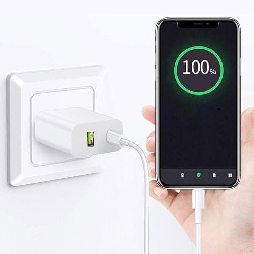 2 Pack USB C Charger Block, Dual Port Type C Wall Charger Fast Charging 20W Power Adapter Cube for iPhone 14/14 Pro/14 Pro Max/14 Plus/13/12/11, XS/XR/X, iPad, Samsung, More thumbnail 5