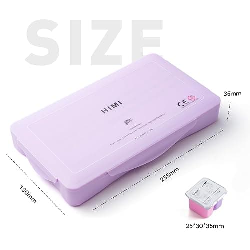 HIMI Twin Cup Jelly Gouache Paint Set with 3 Paint Brushes, 36 Colors 12g, Jelly Cup Design, Non Toxic Paint for Canvas and Paper, Art Supplies for Professionals (Purple Case) thumbnail 3