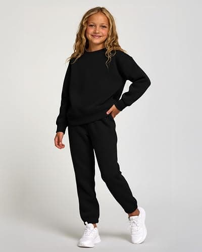 PURE CHAMP Girls Sweatpants 3 Pack Fleece Athletic Joggers, Teen Sweat Pants with Zipper Pockets and Drawstring Size 4-16 thumbnail 3