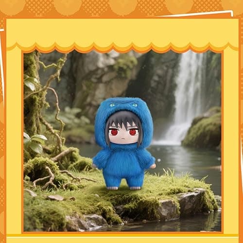 MINISO Naruto Shippuden Cute Beast Party Series Blind Box - Naruto/Kakashi/Uchiha Character Design - Desktop Ornament/Gift - 1 Random Piece thumbnail 8
