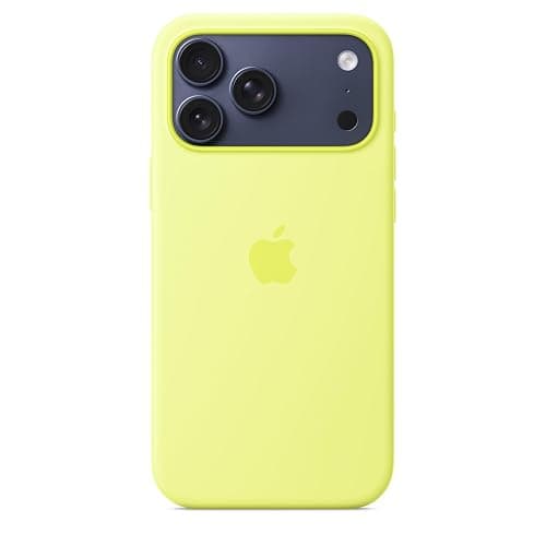 Apple iPhone 17 Pro Max Silicone Case with MagSafe and Camera Control: Lightweight Phone Case, Wireless Charging Compatible, Smooth Matte Finish; Neon Yellow - Image 1