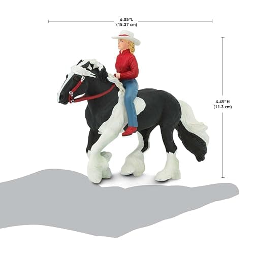 Safari Ltd. Audrey on Streaming Light Toy Set - Lifelike Horse Rider Figurine -Educational Toy for Boys, Girls, and Kids Ages 3+ thumbnail 3