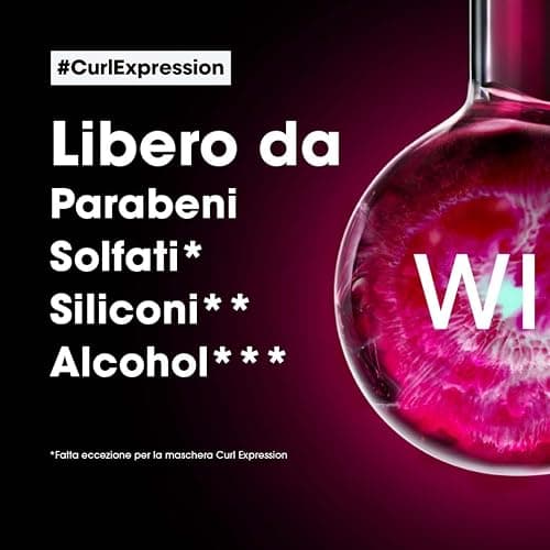 L'Oréal Professionnel Paris Maschera Ultra Nutriente, Idratazione intesa per Capelli Ricci e Voluminosi, Arricchito con Glicerina, Urea H e Semi di Ibisco, Serie Expert Curl Expression, 250 ml thumbnail 5