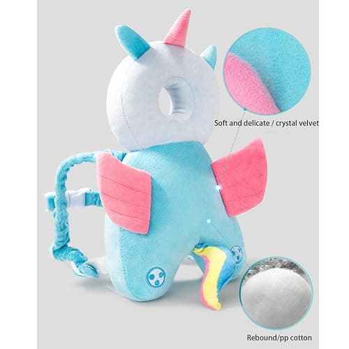 Baby Walker Head Protector Toddler Adjustable Baby Head Protection Backpack Wear Safety Pad (Turtle) thumbnail 3