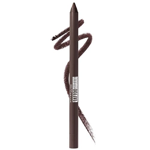 Maybelline TattooStudio Long-Lasting Sharpenable Eyeliner Pencil, Glide on Smooth Gel Pigments with 36 Hour Wear, Waterproof, Bold Brown, 1 Count - Image 1