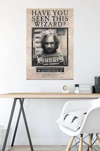 Trends International The Wizarding World: Harry Potter - Sirius Black Wanted Poster Wall Poster, 22.375" x 34", Unframed Version thumbnail 4