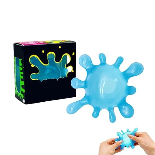 Water Splash Ball Squishy Toy, Squishy Stress Splash Ball, Soft Fidget Toy for Anxiety Relief, Sensory Squishy Ball Calming Tactile Grip for Focus & Relaxation (Blue) - Image 1