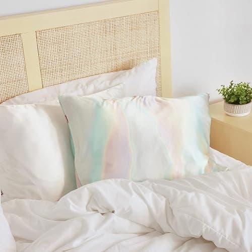 Kitsch Satin Pillowcase with Zipper for Hair & Skin, Softer Than Silk Pillow Cases Queen, Wrinkle-Free, Smooth and Cooling Satin Pillow Covers, Standard Size 19"x26" - Aura thumbnail 8