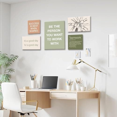 YEOION Office Inspirational Wall Art,Teamwork Motivational Wall Decor for Office,Workplace Canvas Wall Art Set of 6 thumbnail 6
