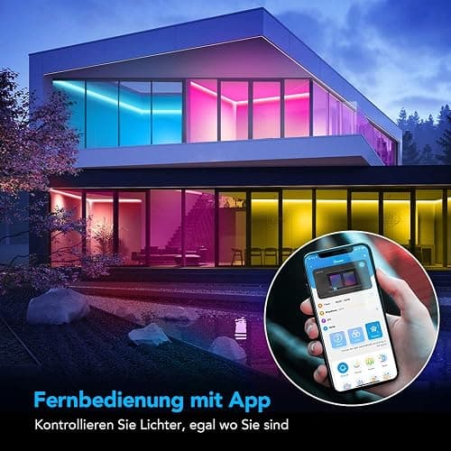 Govee WiFi LED Strip 10m, Smart RGB LED Streifen 2x5m, App-steuerung, Farbwechsel, Musik Sync, funktioniert mit Alexa und Google Assistant thumbnail 4