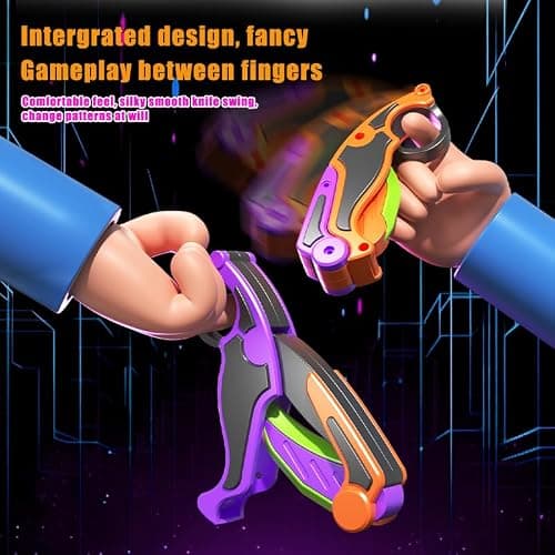 PETBSNVB 2pcs Fidget Claw Knife, 3D Gravity Knife Toy, 3D Gravity Plastic, Switchblade, Printed, Printing Knife, Carrot Knife,Sensory Knife Fidget Toys for Kids & Adults, Anxiety Stress Relief Toy thumbnail 5