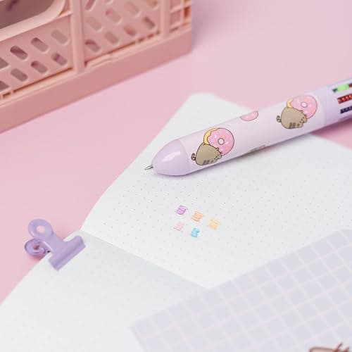 Grupo Erik Pusheen Pen, 10 in 1 Ballpoint Pen With 3D Pusheen Topper | Kawaii Pen | Multicoloured Pen | Pusheen Gift - Kawaii Stationery thumbnail 7