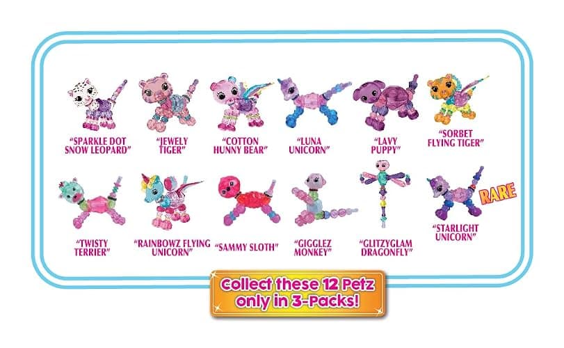 Twisty Petz 3-Pack Luna Unicorn & Sammy Sloth - Includes 3 Collectible Petz: 2 You See,1 Surprise! Adorable, collectible petz transform into friendship bracelets, necklaces & accessories. For girls 6+ thumbnail 4