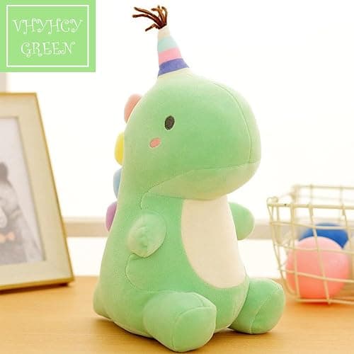 VHYHCY Stuffed Animal Plush Toys, Cute Dinosaur Toy, Soft Dino Plushies for Kids Plush Doll Gifts for Boys Girls (Green, 9 Inch) thumbnail 2