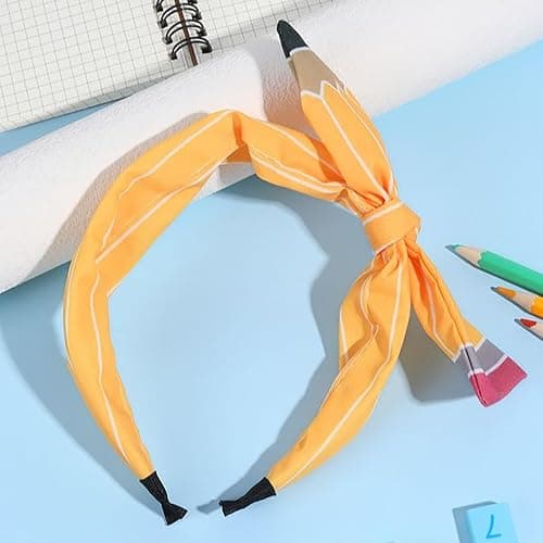 Women Teacher Pencil Headband Hair Accessories Stretchy Comfortable Hairband for Back to School Teacher Gifts Teacher Appreciation Supplies Women Hair Bows and Ties thumbnail 6