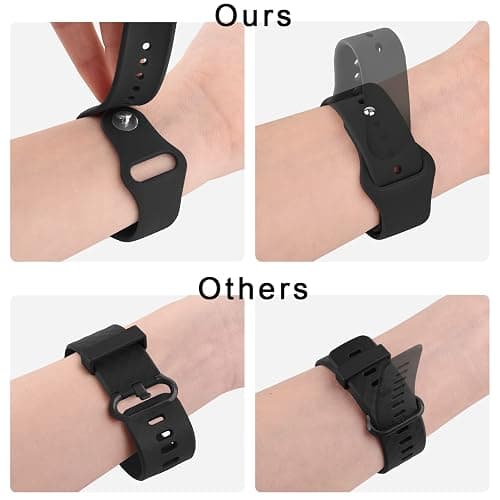 Meliya 20mm 22mm Quick Release Watch Band Soft Silicone Breathable Replacment Sport Watch Straps for Women Men thumbnail 6
